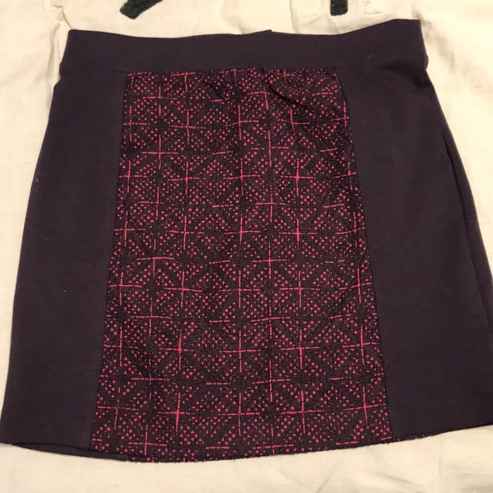 American eagle purple textured mini skirt